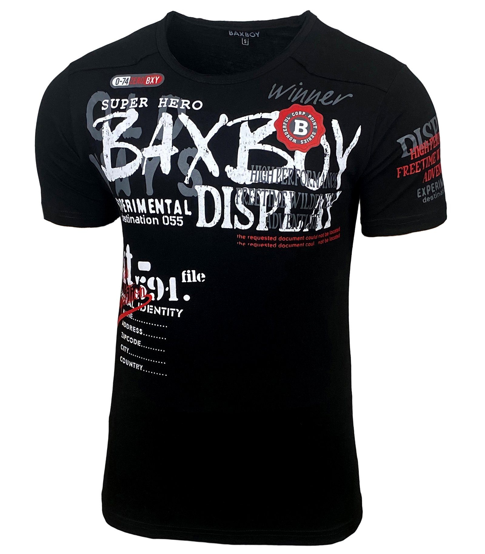 Baxboy T-Shirt Baxboy Moderner Männer Kurzarm günstig online kaufen