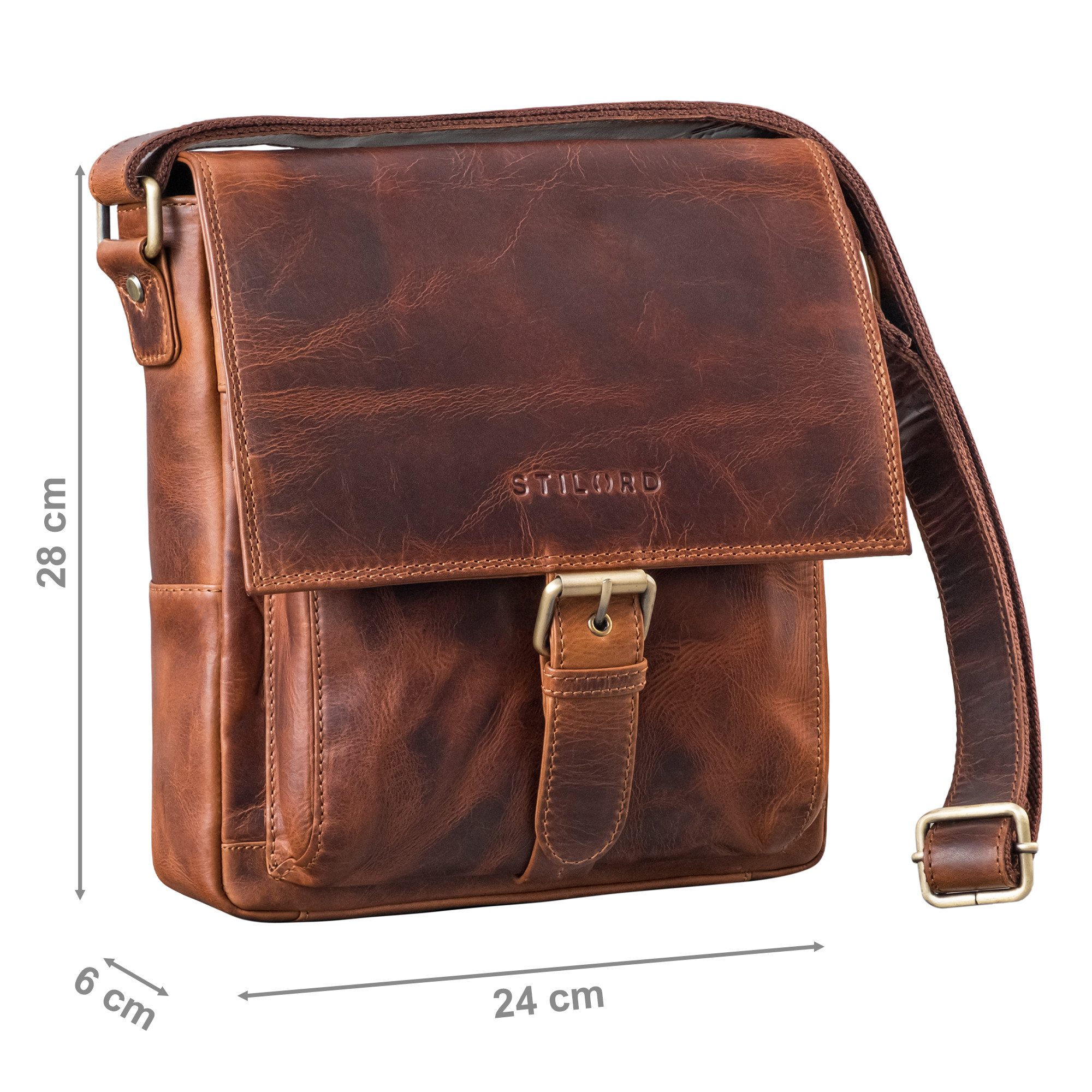 STILORD Schultertasche "Nevio" Herrentasche Leder Umhängetasche günstig online kaufen