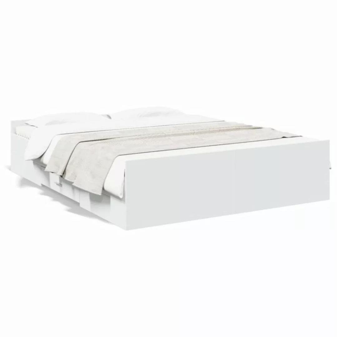 vidaXL Bett Bettgestell mit Schubladen Braun Eichen-Optik 150x200 cm günstig online kaufen