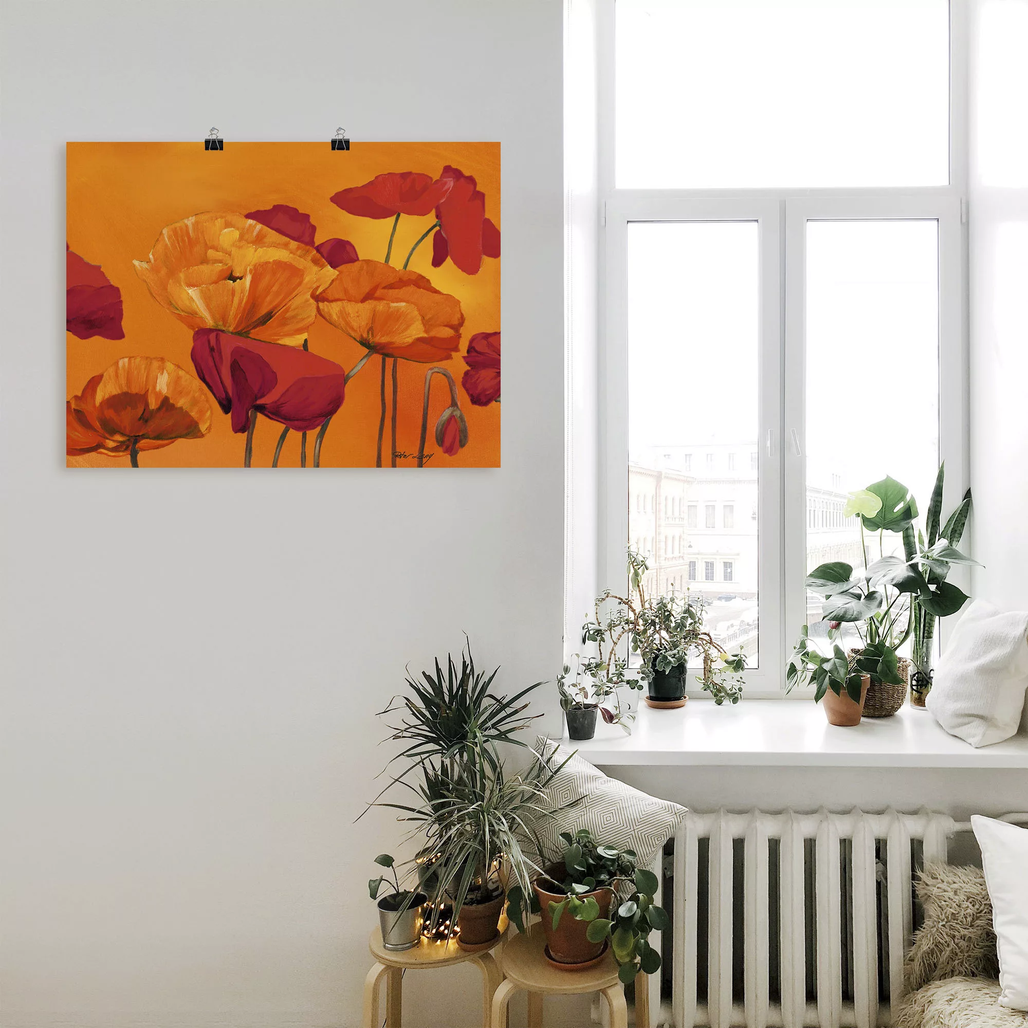 Artland Wandbild "Mohnblume", Blumen, (1 St.), als Leinwandbild, Poster in günstig online kaufen