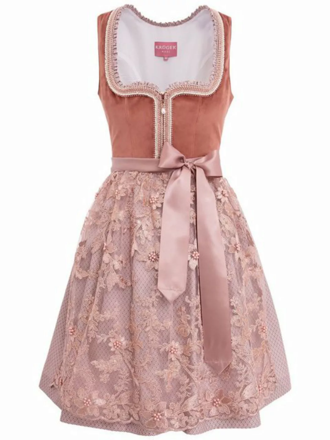 KRÜGER MADL & BUAM Trachtenkleid Midi Dirndl 2tlg. 60cm 415466 rose günstig online kaufen