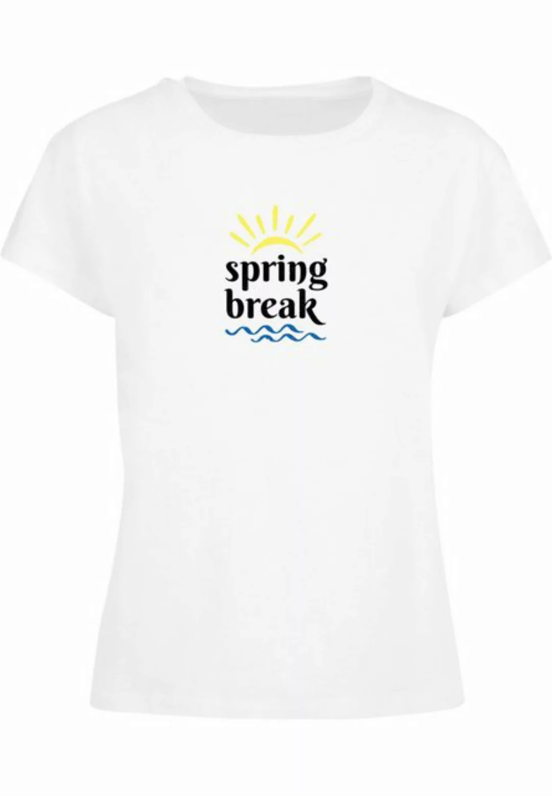 Merchcode T-Shirt Merchcode Damen Ladies Pretty Spring break - Box Tee (1-t günstig online kaufen