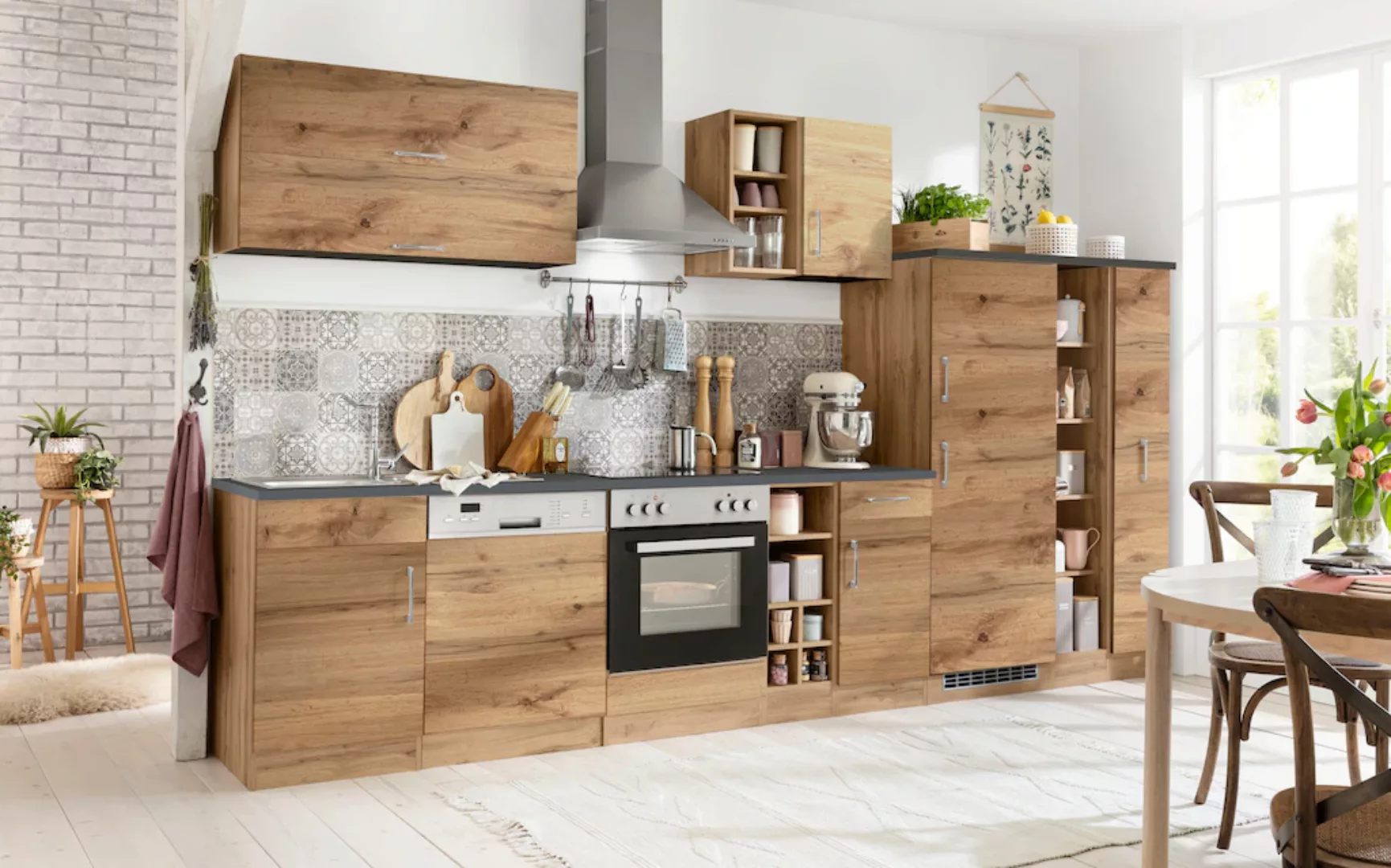 HELD MÖBEL Küchenzeile "Colmar", ohne E-Geräte, Breite 360 cm günstig online kaufen