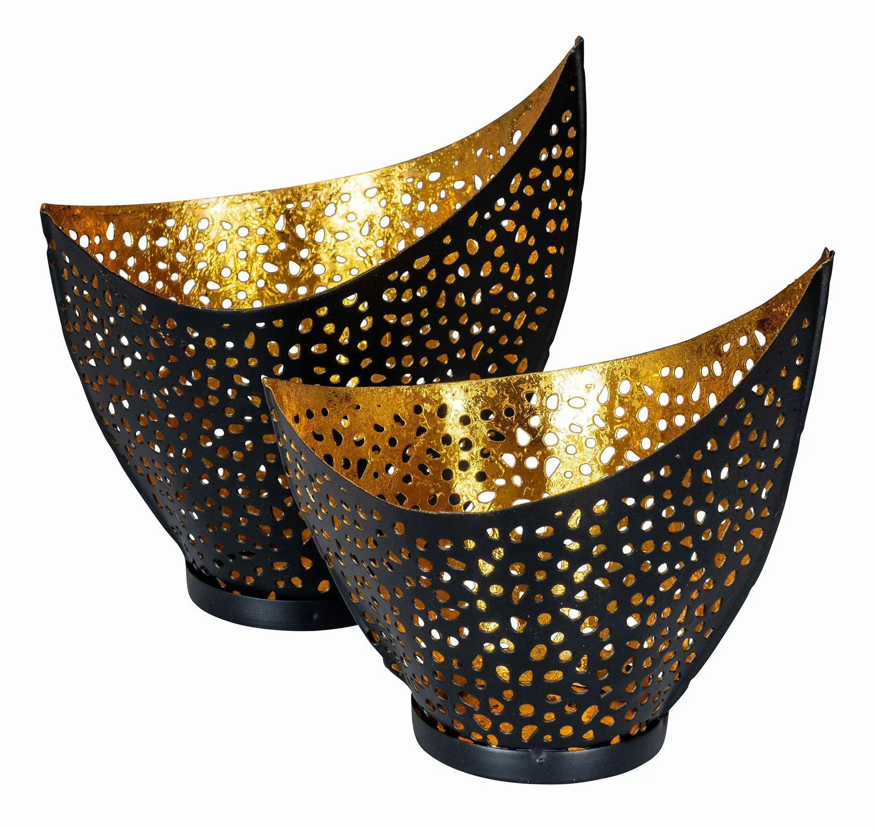 Levandeo® Teelichthalter, 2er Set Design Teelichthalter günstig online kaufen