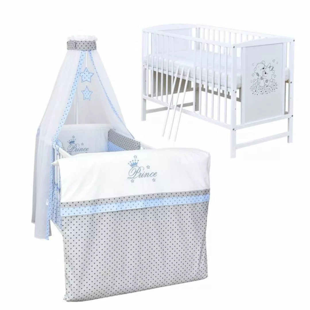 Baby-Delux Komplettbett Babybett Mia Komplettset, 10-tlg., Kinderbett 60x12 günstig online kaufen