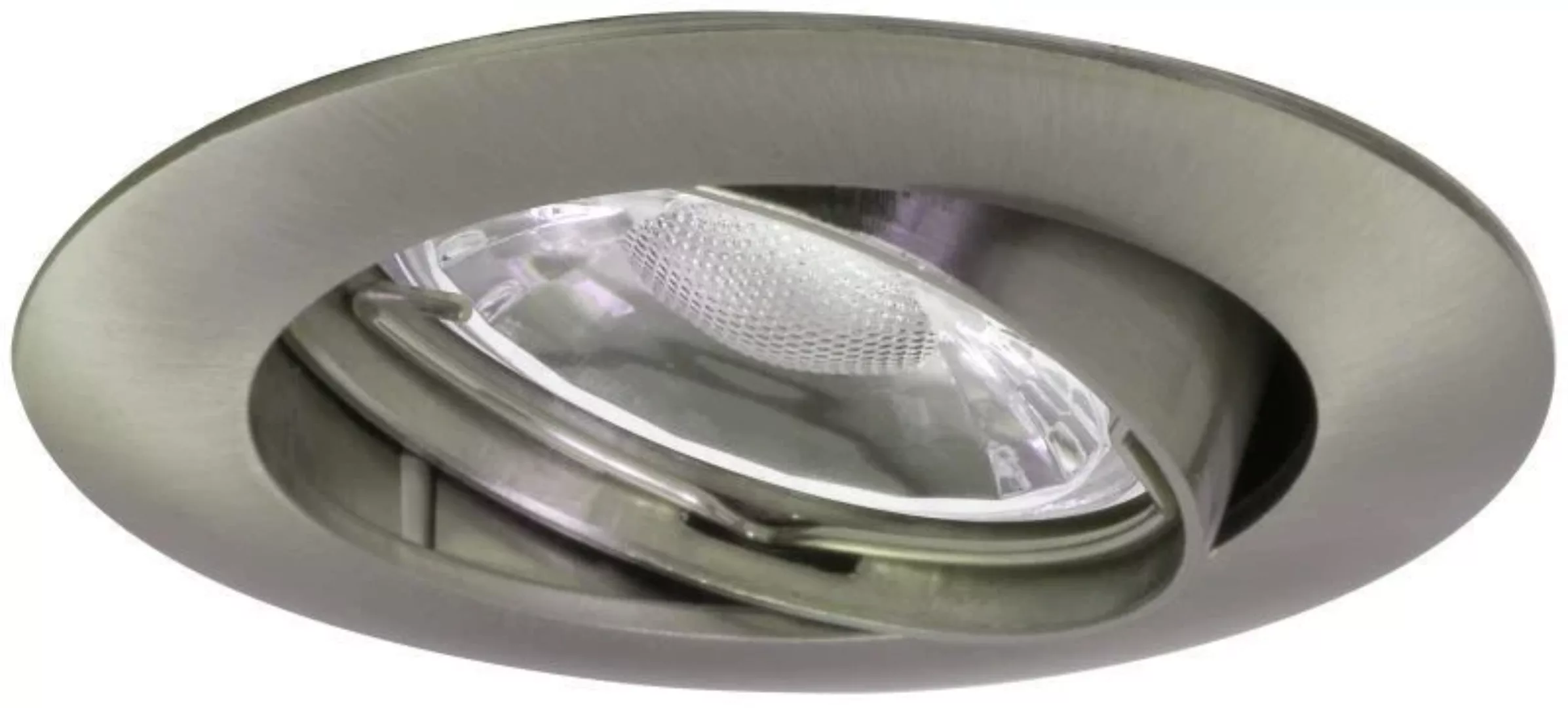 Einbaustrahler LED Einbauleuchte Downlight Ø 8,2 cm metallisch 1-flammig ru günstig online kaufen