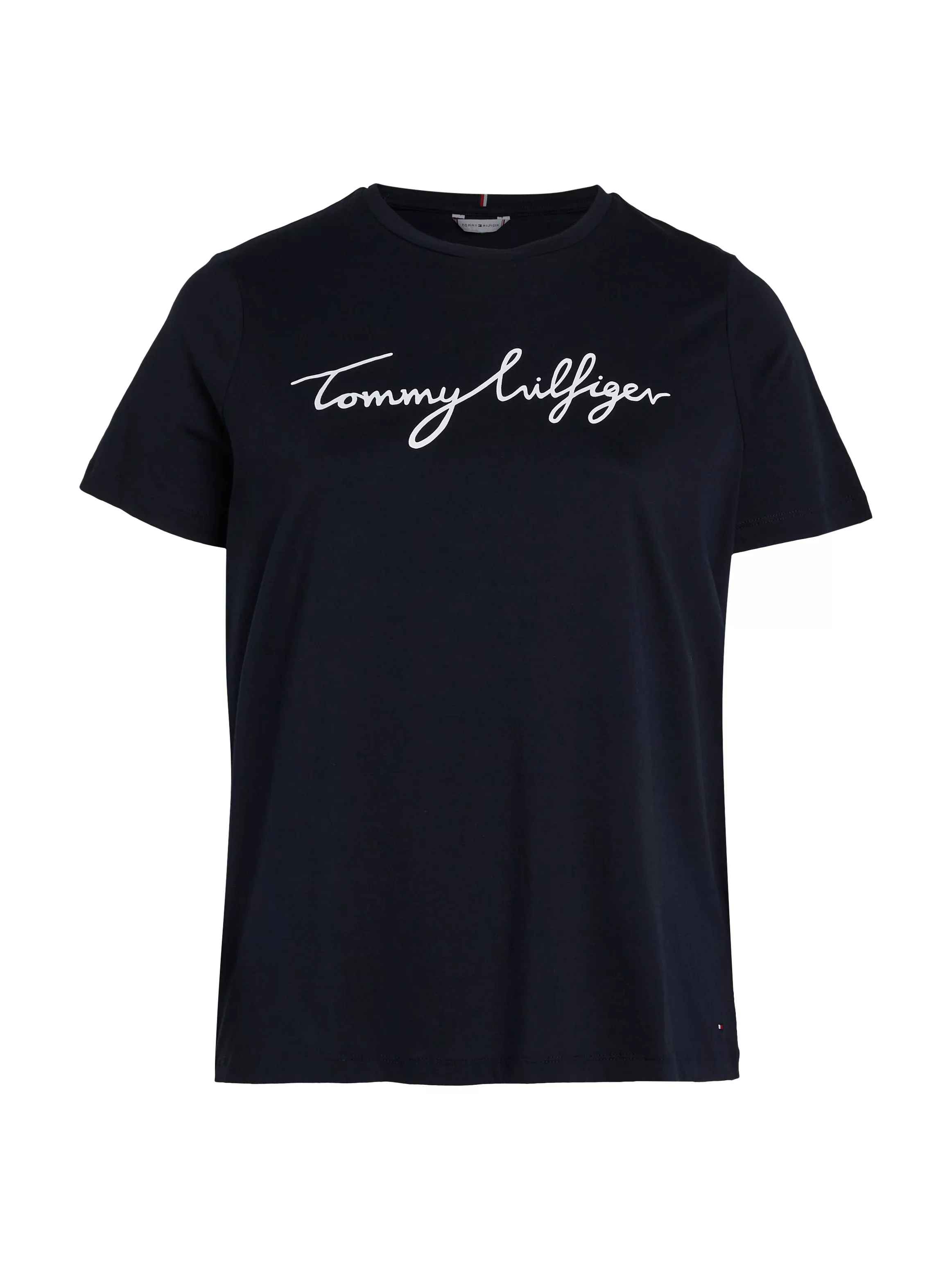 Tommy Hilfiger Curve T-Shirt CRV REG C-NK SIGNATURE TEE SS Große Größen günstig online kaufen