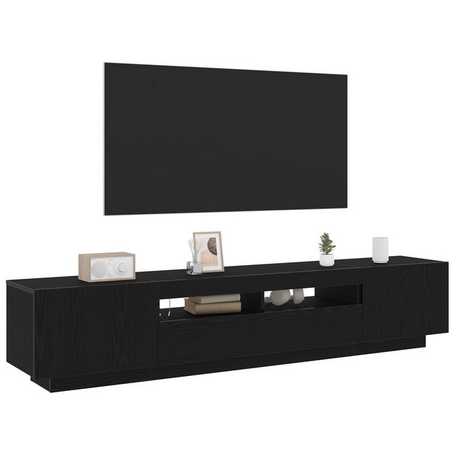 vidaXL TV-Schrank TV-Schrank-Set 2-teilig Schwarze Eiche Spanplatte (2-St) günstig online kaufen