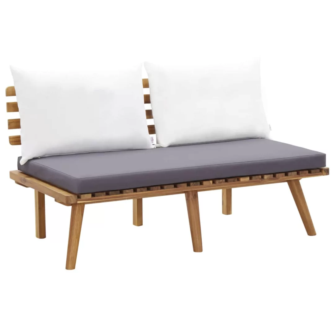 Gartenbank Mit Kissen 115 Cm Massivholz Akazie günstig online kaufen