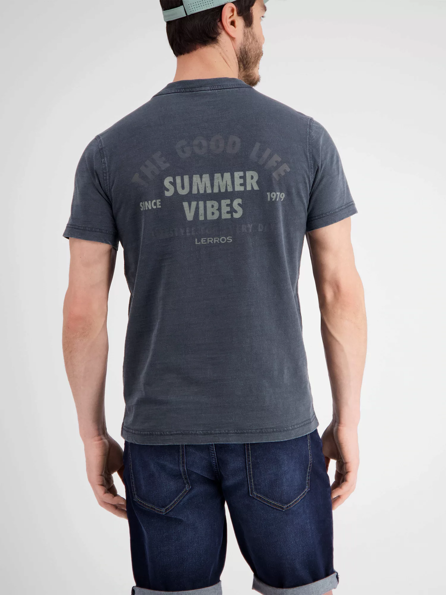 LERROS T-Shirt "LERROS Herren T-Shirt mit Brust- und Rückenprint" günstig online kaufen