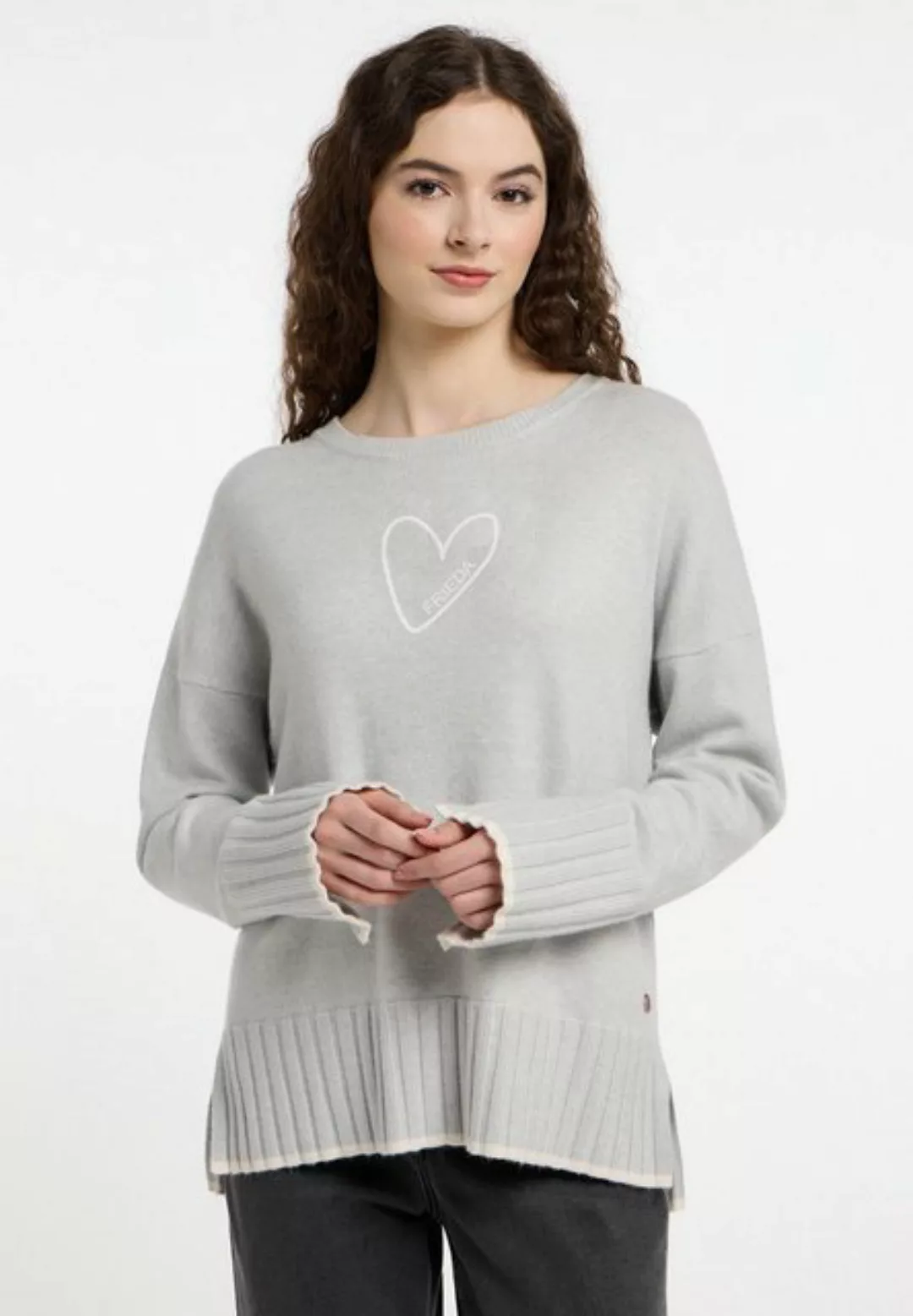 Frieda & Freddies NY Strickpullover Pullover mit dezenten Farbdetails günstig online kaufen