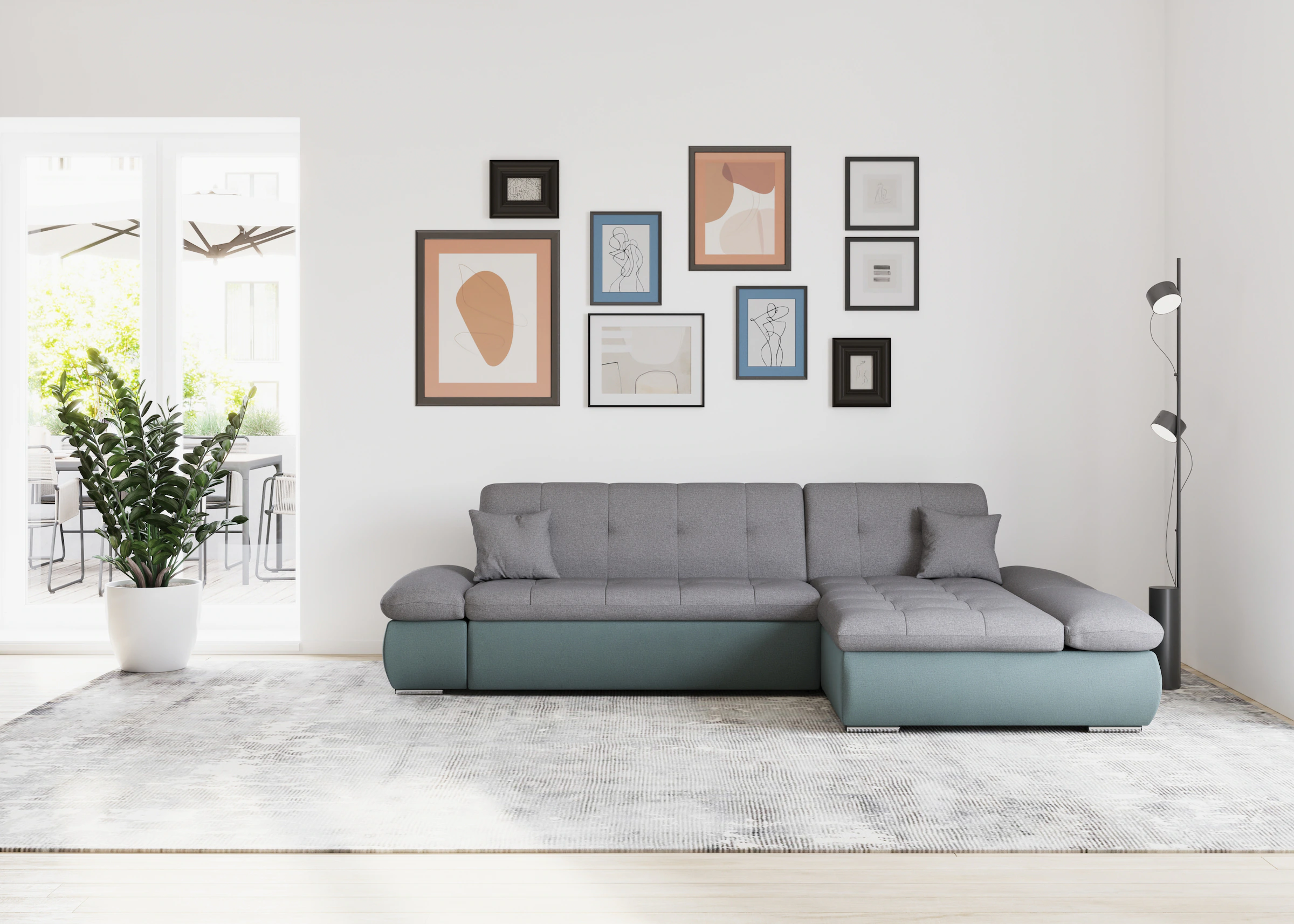DOMO collection Ecksofa »Moric, L-Form, XXL-Sofa - Breite 300cm«, wahlweise günstig online kaufen