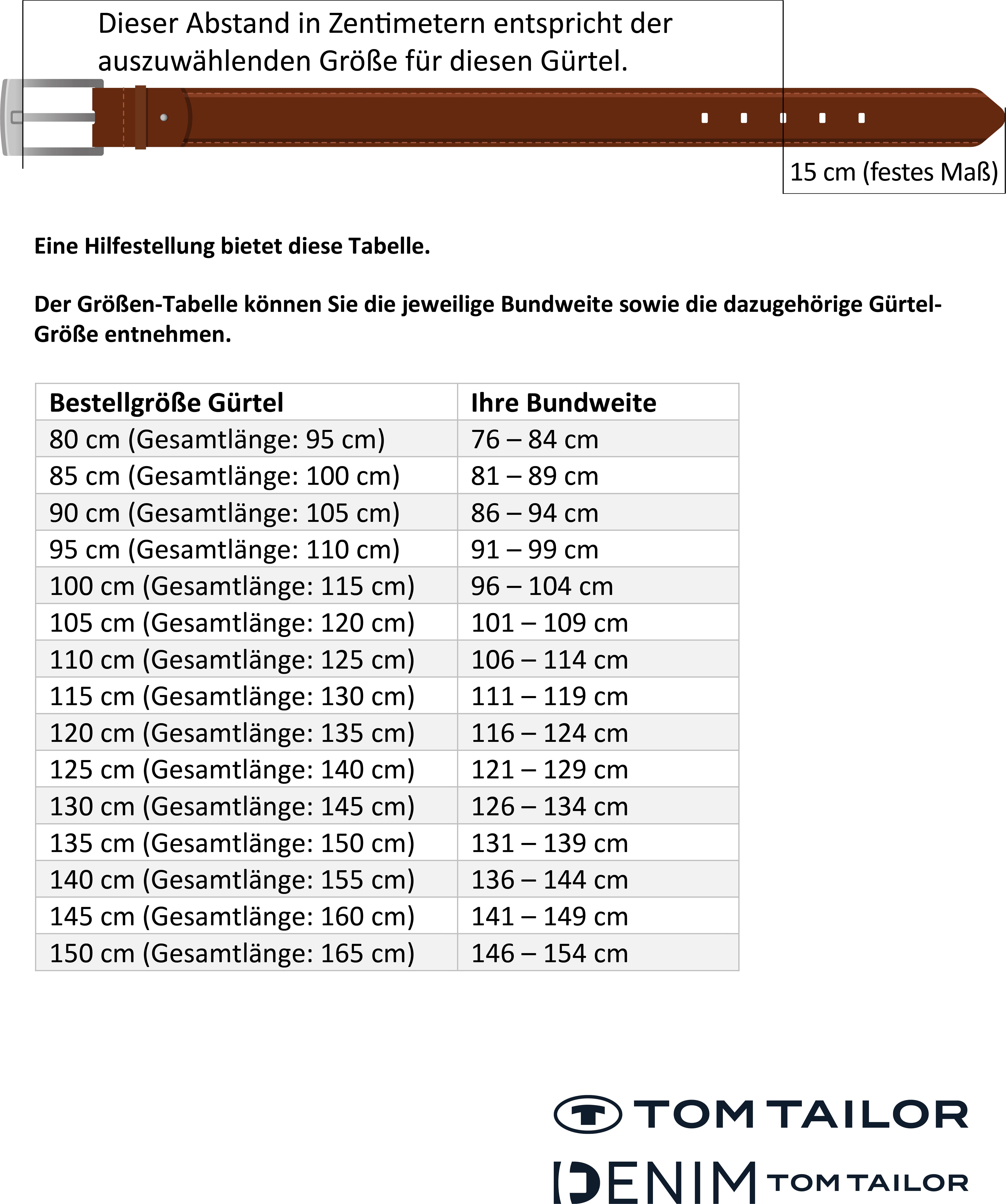 TOM TAILOR Ledergürtel TT-HOPE Logo-Blindprägung auf günstig online kaufen