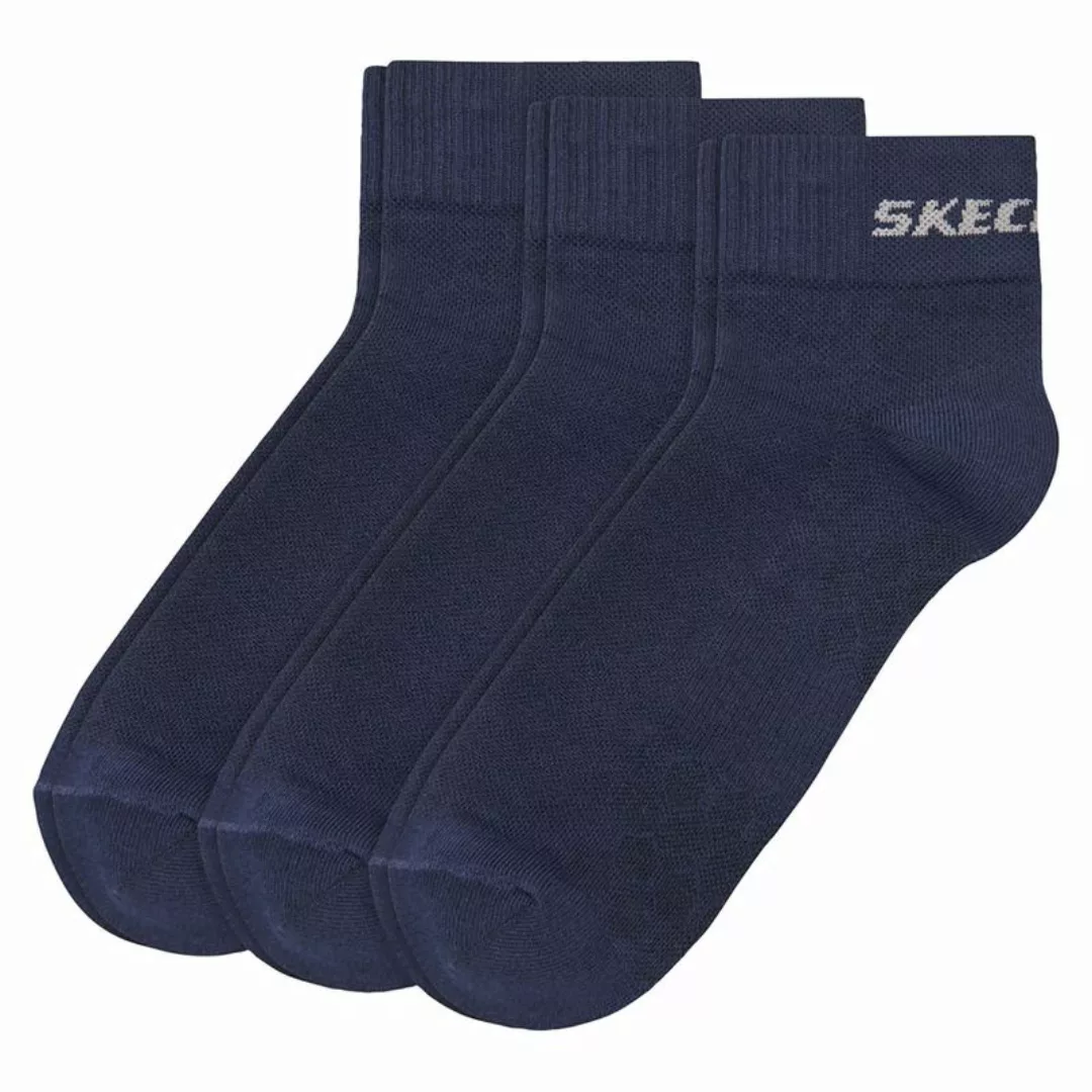 SKECHERS Unisex Quarter Socken, 3er Pack - Basic Kurzsocken, Mesh Ventilati günstig online kaufen