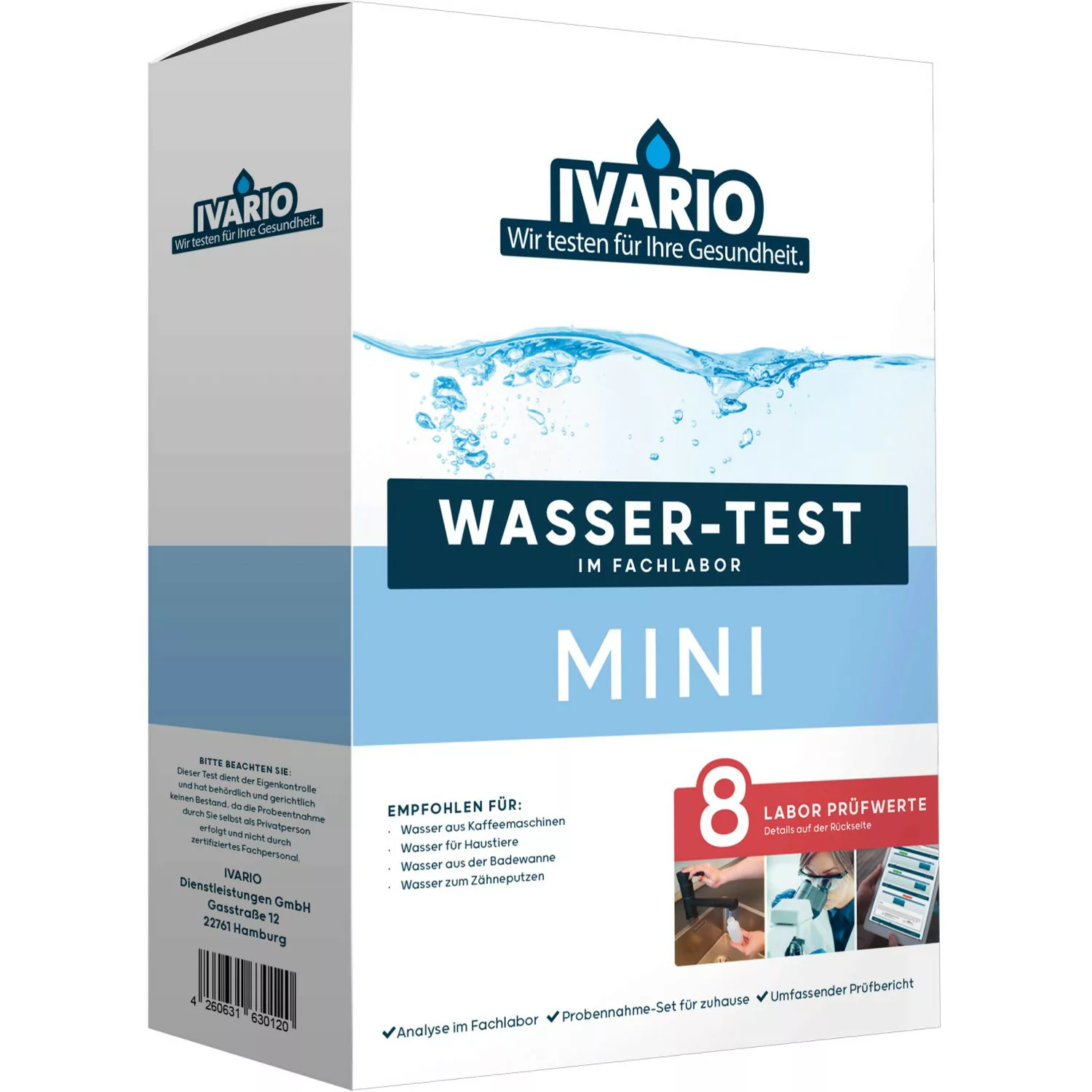 Ivario Wassertest Mini 8 Prüfwerte günstig online kaufen