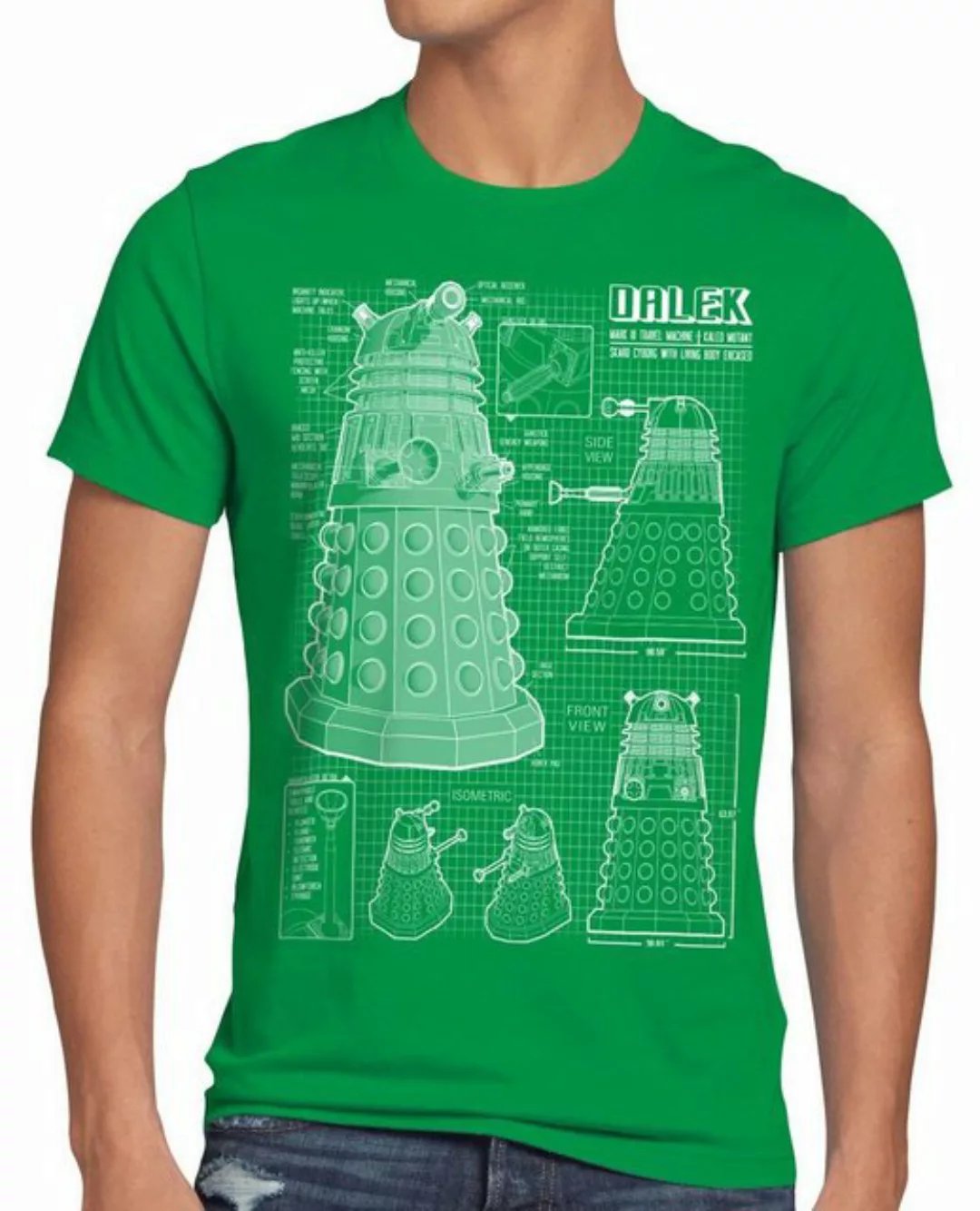 style3 Print-Shirt Herren T-Shirt Dalek who time police doctor box space dr günstig online kaufen