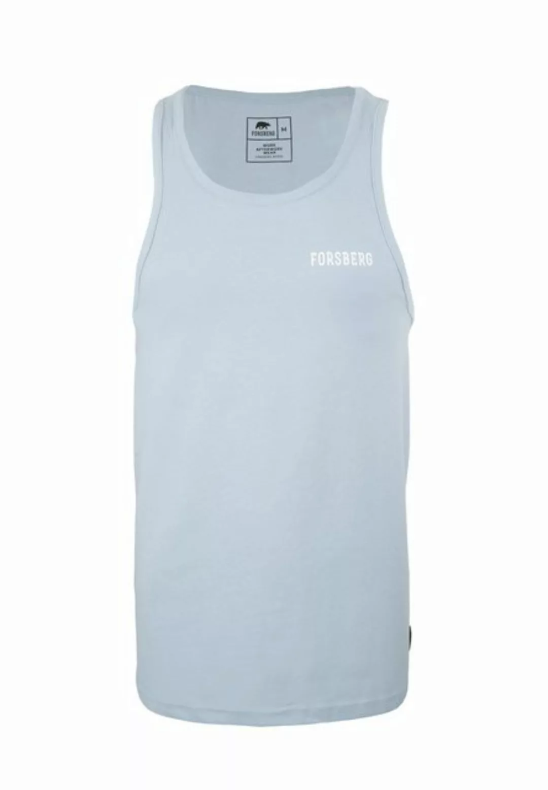 FORSBERG T-Shirt Tanktop mit Logo auf Brust und Rücken günstig online kaufen