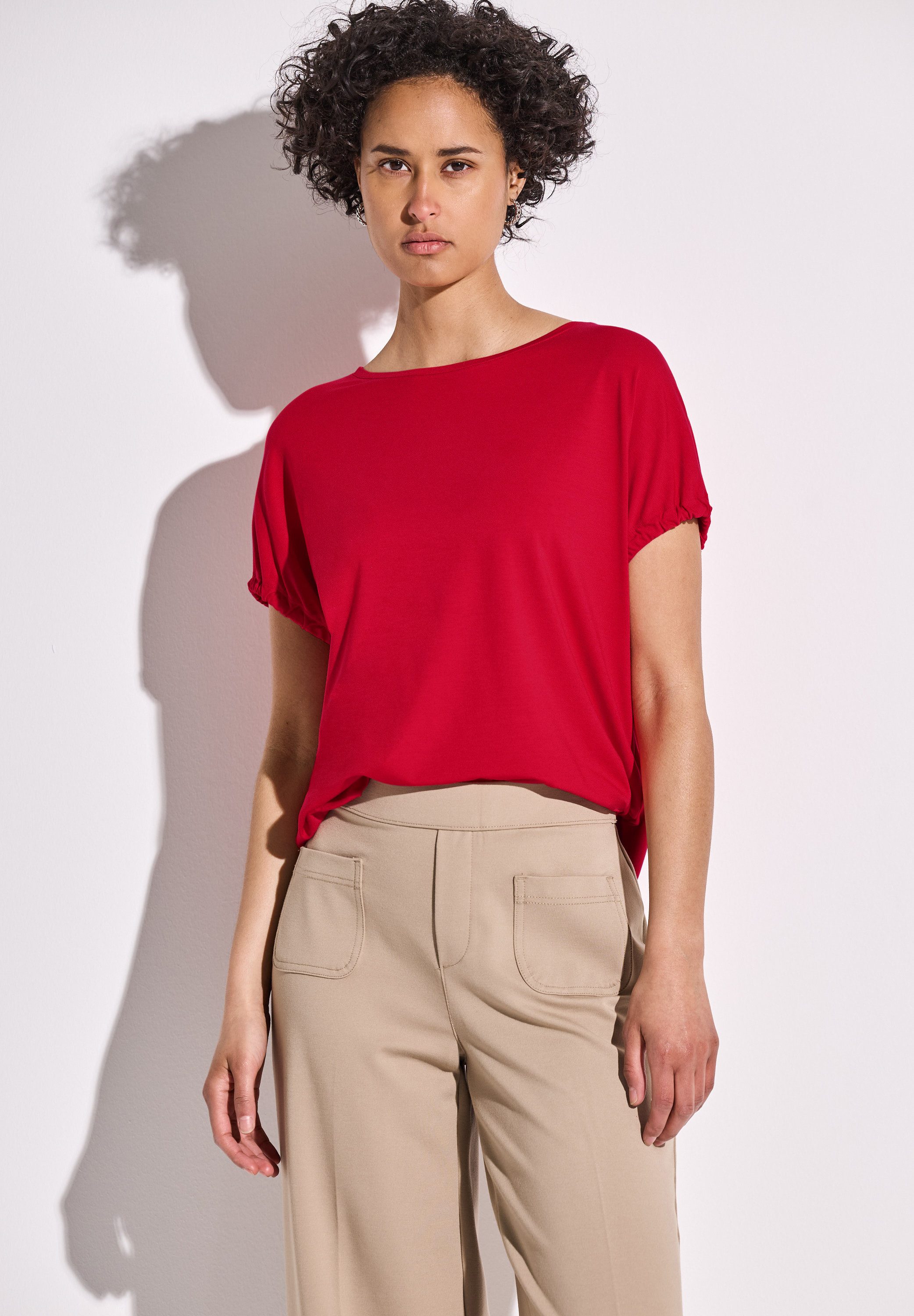 STREET ONE T-Shirt, mit U-Boot-Ausschnitt günstig online kaufen
