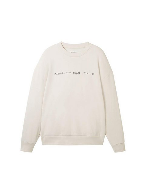TOM TAILOR Denim Sweatshirt relaxed crewneck with print günstig online kaufen
