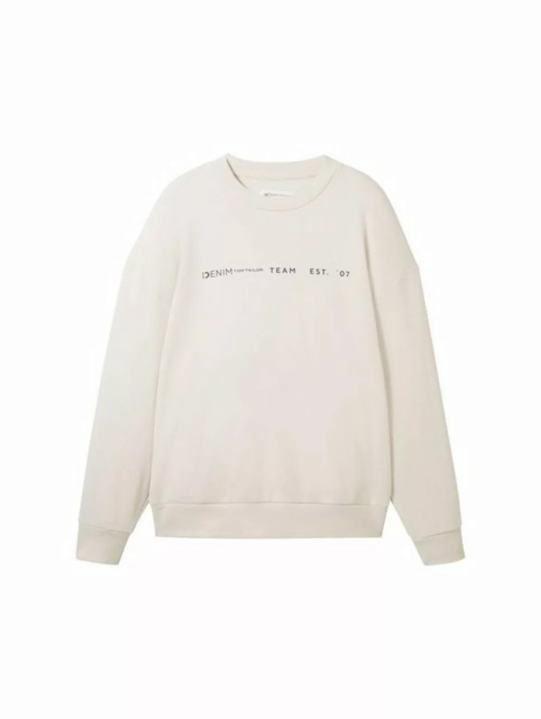 TOM TAILOR Denim Sweatshirt relaxed crewneck with print günstig online kaufen