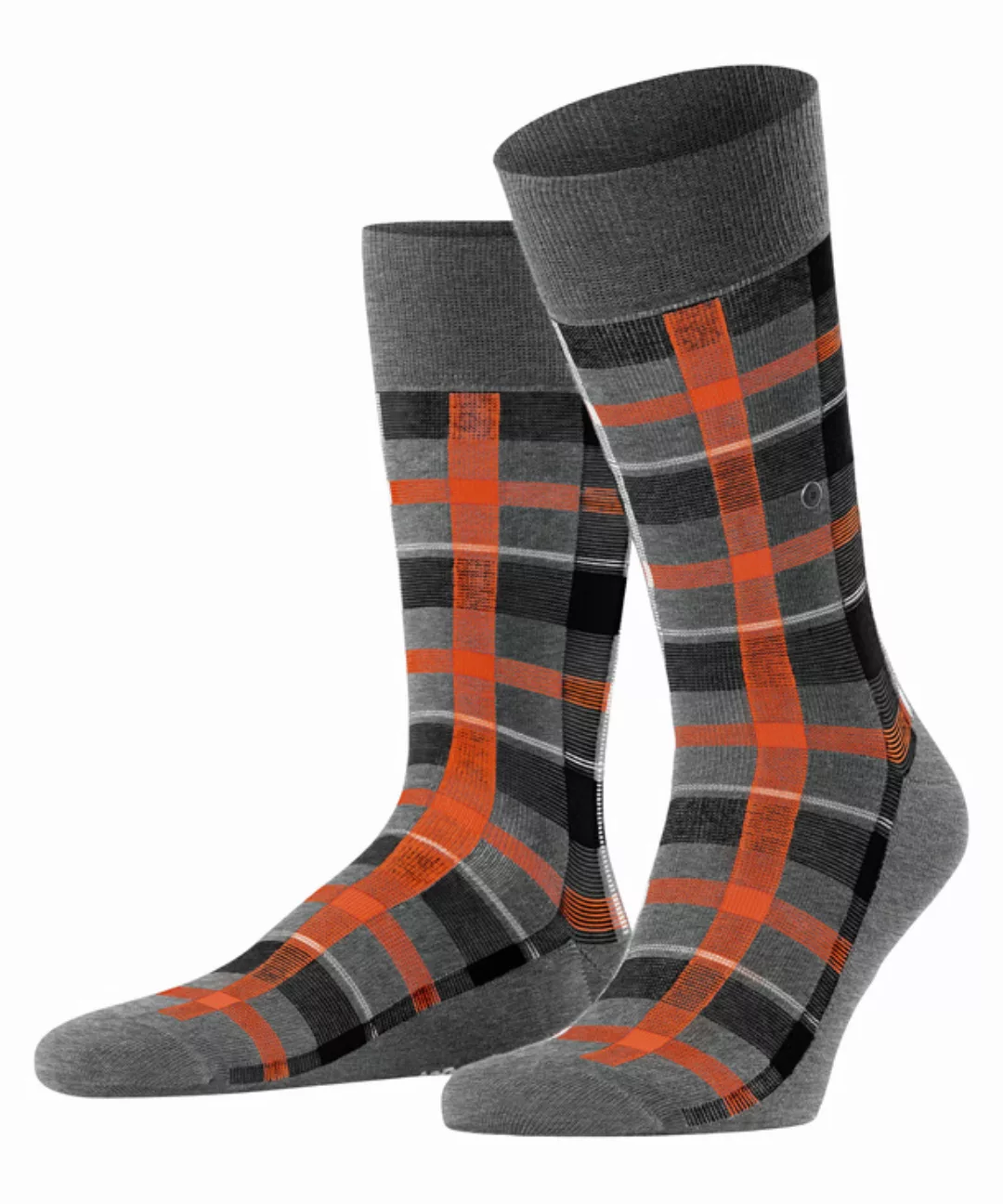Burlington Heritage Check Herren Socken, 40-46, Grau, AnderesMuster, Baumwo günstig online kaufen