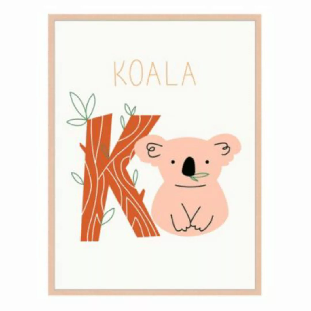 Milan Moon Wandbild Koala beige Gr. 50 x 60 günstig online kaufen