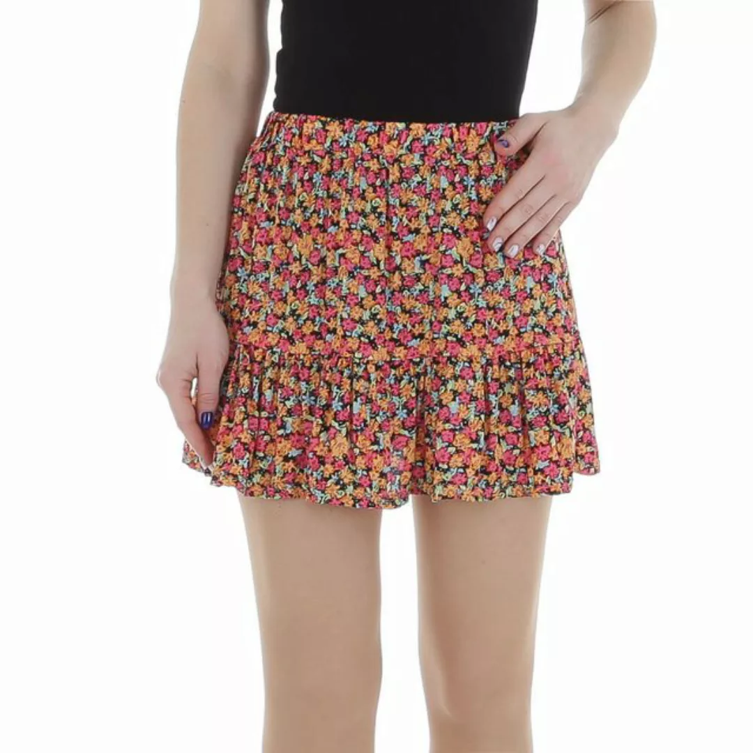 Ital-Design Minirock Damen Freizeit (85987219) Volants Ornamente Minirock i günstig online kaufen