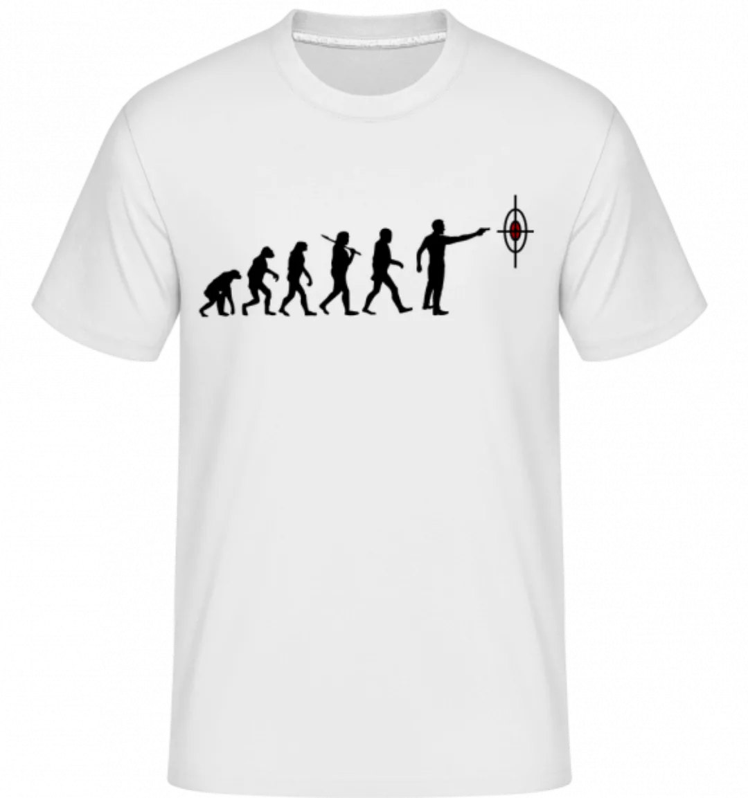 Evolution Des Schießens · Shirtinator Männer T-Shirt günstig online kaufen