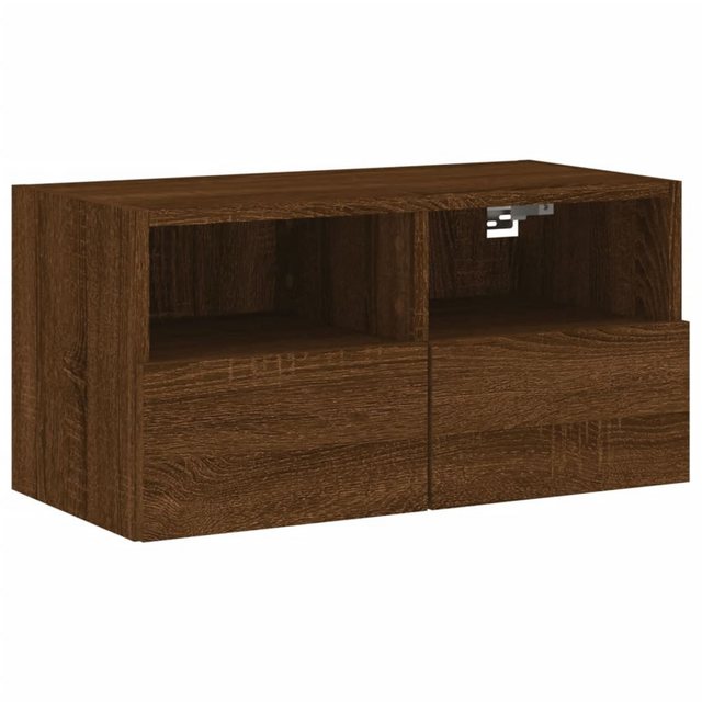 vidaXL TV-Schrank TV-Wandschrank Braun Eiche-Optik 60x30x30 cm Holzwerkstof günstig online kaufen