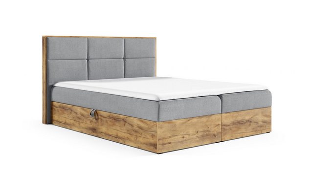 Schlaffabrik Boxspringbett WOOD 2 (Faro 20), inkl. Matratze, Topper, LED, S günstig online kaufen