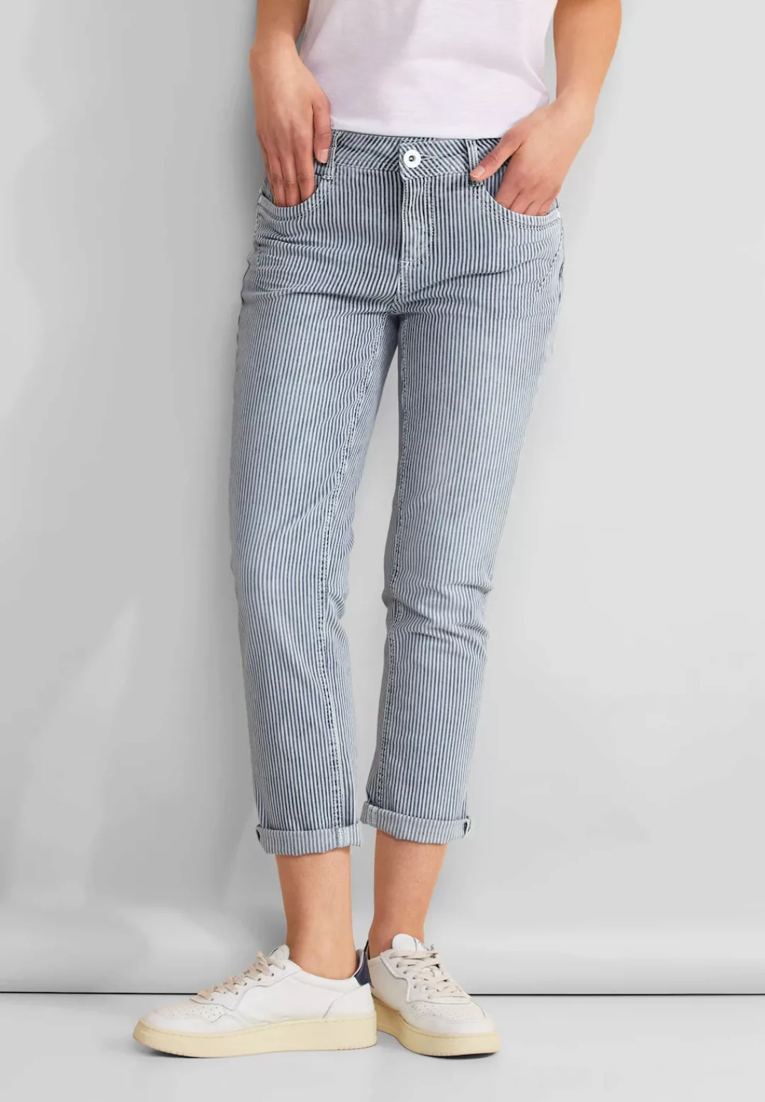 STREET ONE 7/8-Jeans, im Streifen-Design günstig online kaufen
