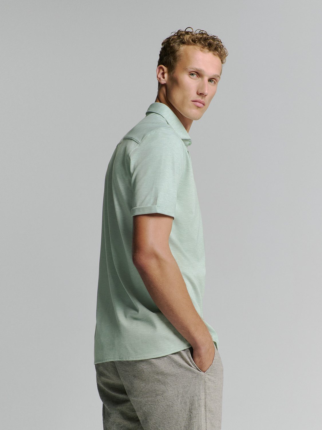 NO EXCESS Langarmhemd "No Excess Jersey-Hemd" günstig online kaufen