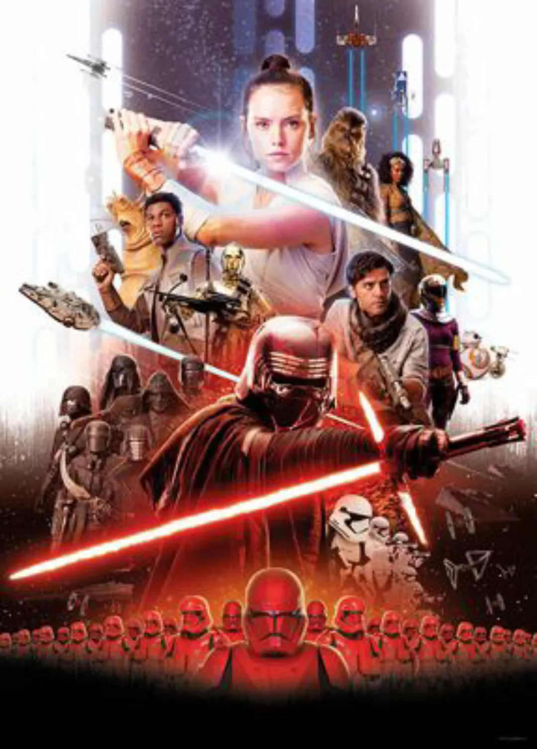 KOMAR Wandbild - Star Wars Movie Poster Rey - Größe: 50 x 70 cm mehrfarbig günstig online kaufen