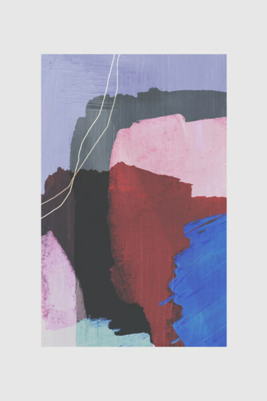 Poster / Leinwandbild - Abstract Brush Strokes 53 günstig online kaufen