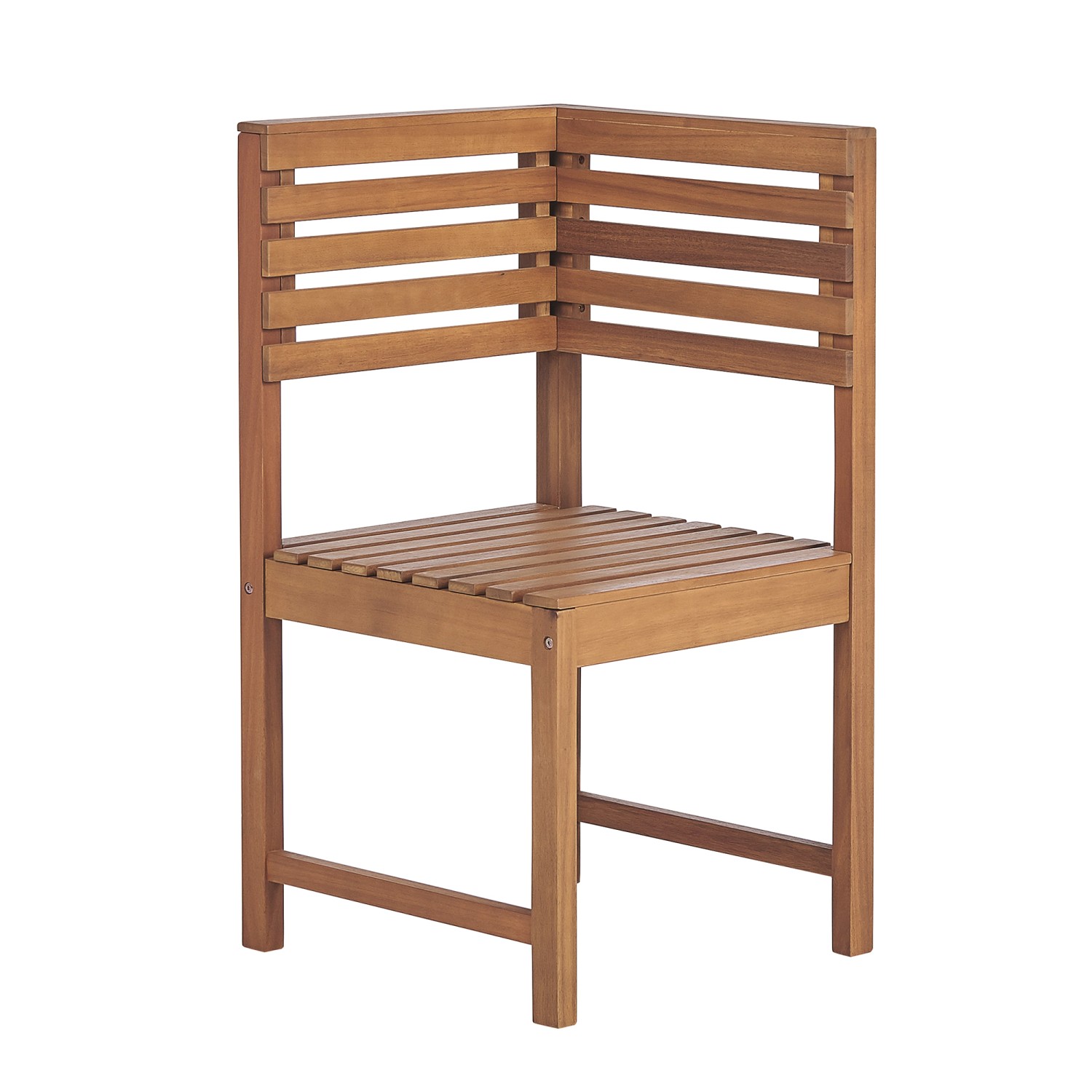 Beliani Gartenstuhl Heller Holzfarbton 50x50x92 günstig online kaufen