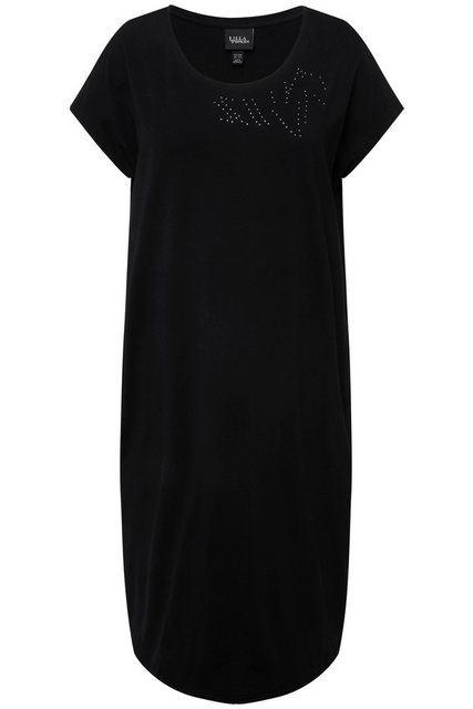 Ulla Popken Sommerkleid Jerseykleid Oversized Glitzer-Rundhals Halbarm günstig online kaufen