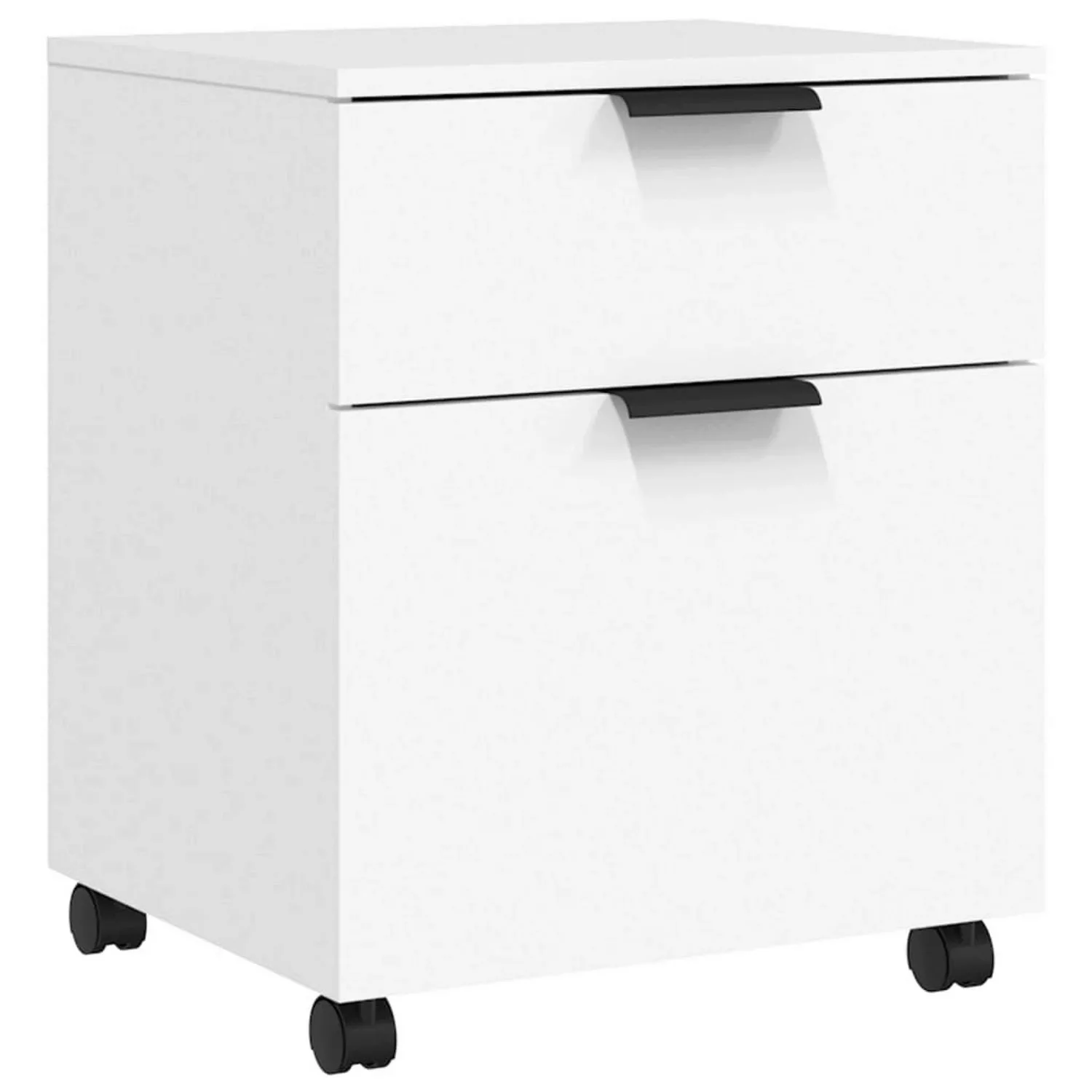 Vidaxl Mobiler Aktenschrank Mit Rollen Weiß 45x38x54 Cm Holzwerkstoff günstig online kaufen