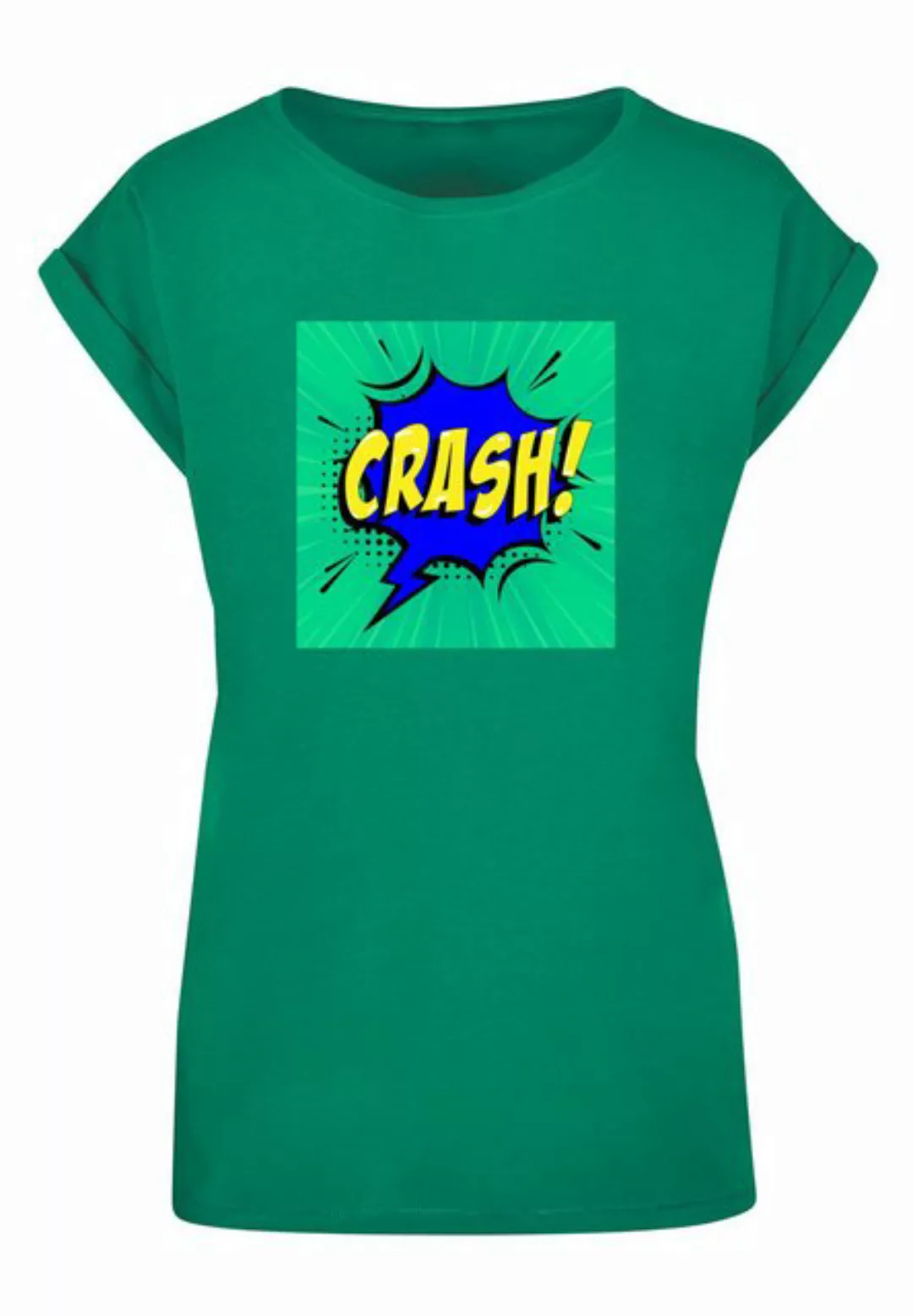Merchcode T-Shirt Merchcode Damen Ladies CRASH Comic Extended Shoulder Tee günstig online kaufen