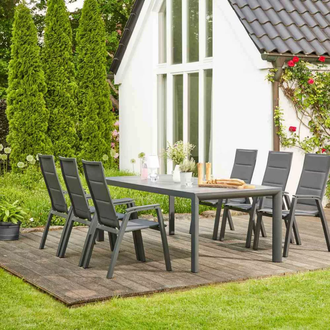 Siena Garden Garten-Essgruppe "Milano", (7 tlg.) günstig online kaufen