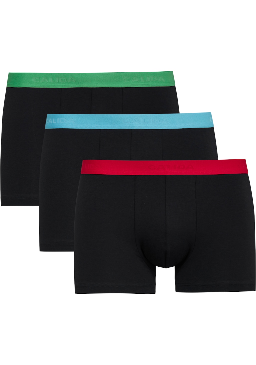 CALIDA Boxershorts "Natural Benefit", (3er Pack), mit formstabiler Single J günstig online kaufen