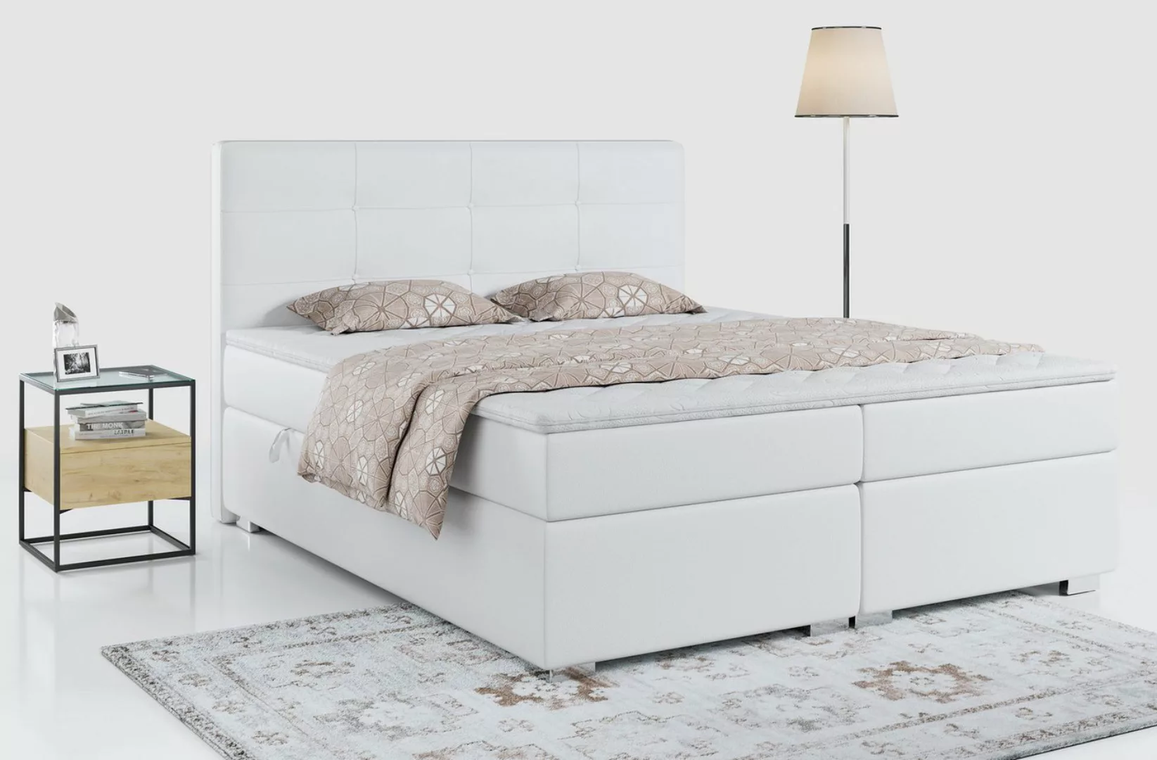 MKS MÖBEL Boxspringbett VESNA, Doppelbett zum Schlafzimmer, Stauraum, Multi günstig online kaufen