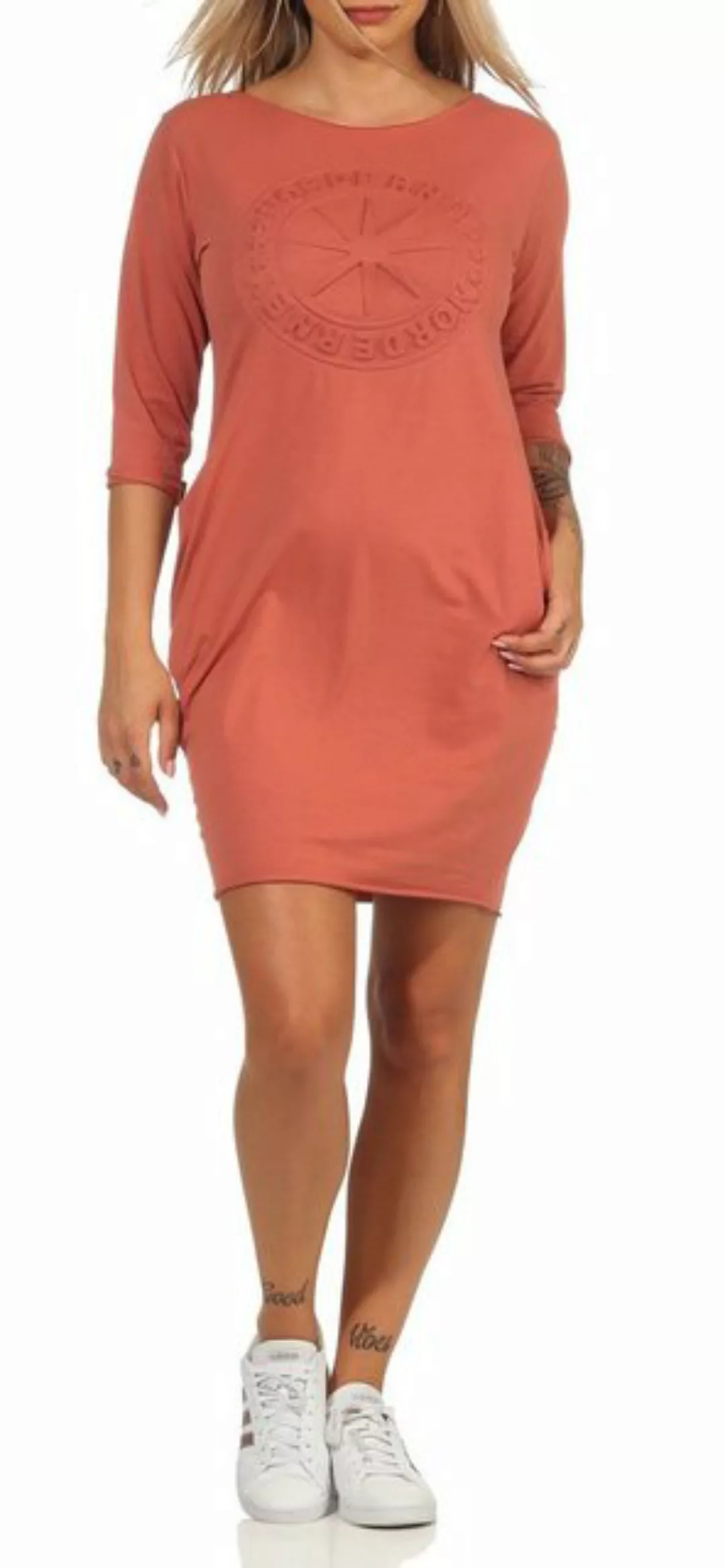 CLEO STYLE Sweatkleid Sweat Kleid 420 Wollweiß günstig online kaufen