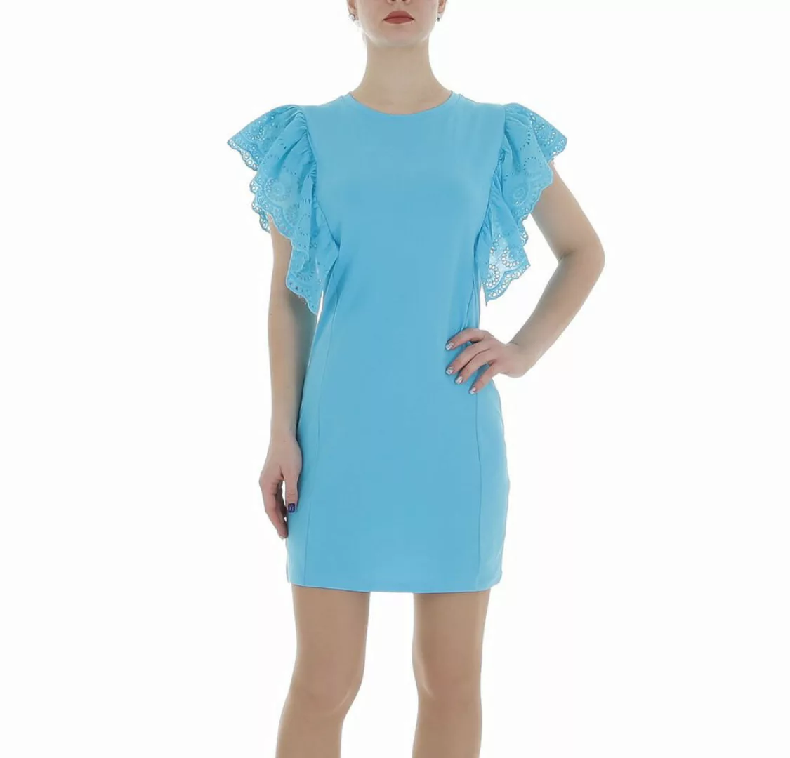 Ital-Design Sommerkleid Damen Freizeit (86164406) Stretch Minikleid in Blau günstig online kaufen