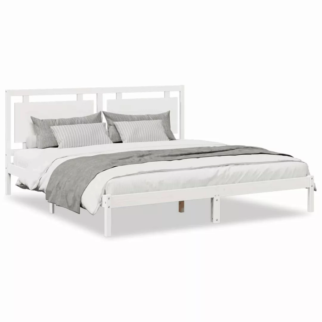 vidaXL Bett Massivholzbett Extra Lang ohne günstig online kaufen