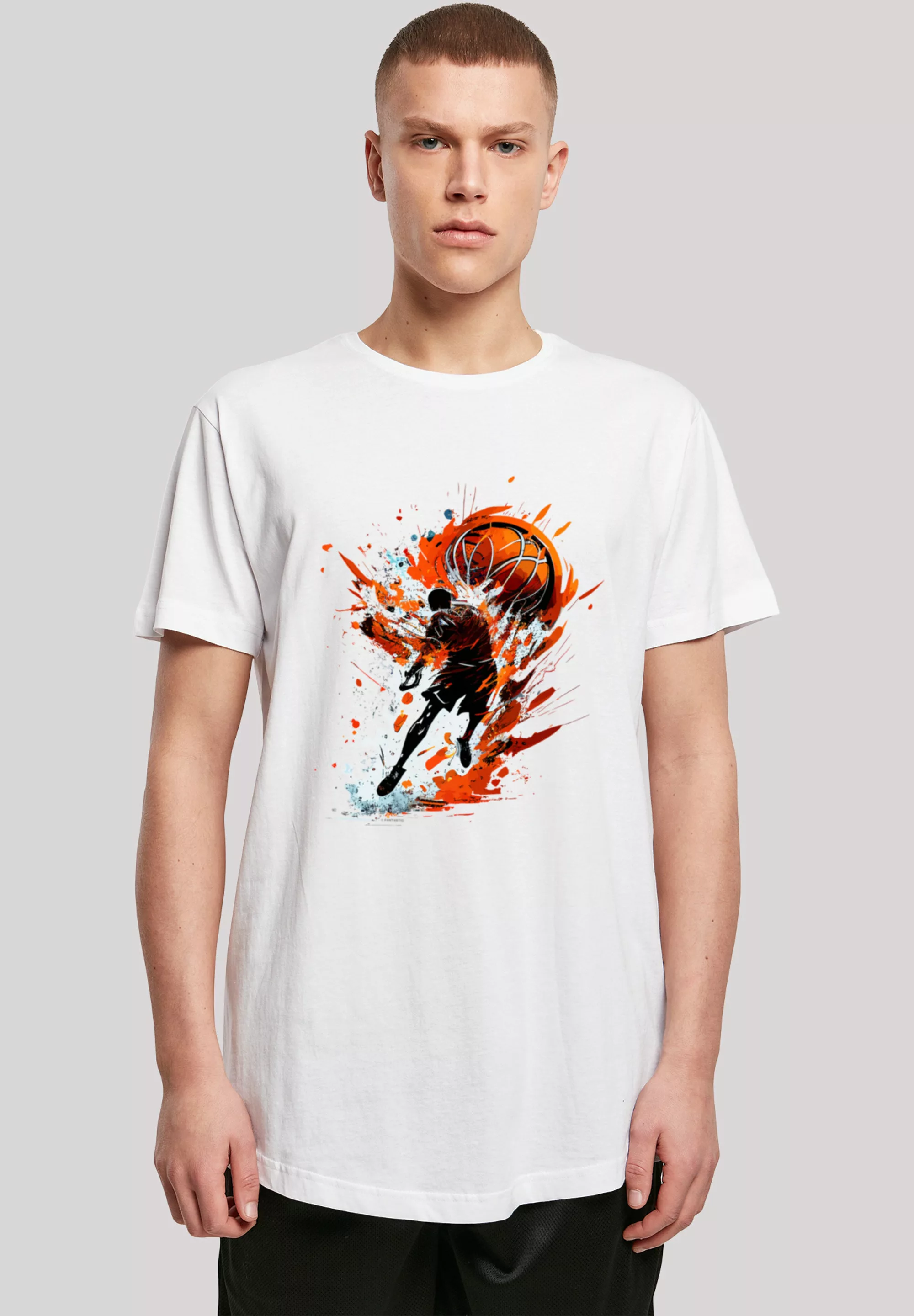 F4NT4STIC T-Shirt "Basketball Splash Sport LONG", Print günstig online kaufen