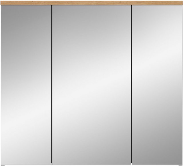 INOSIGN Spiegelschrank REHAT, Breite 80 cm, 3 Spiegeltüren, 6 Einlegeböden günstig online kaufen