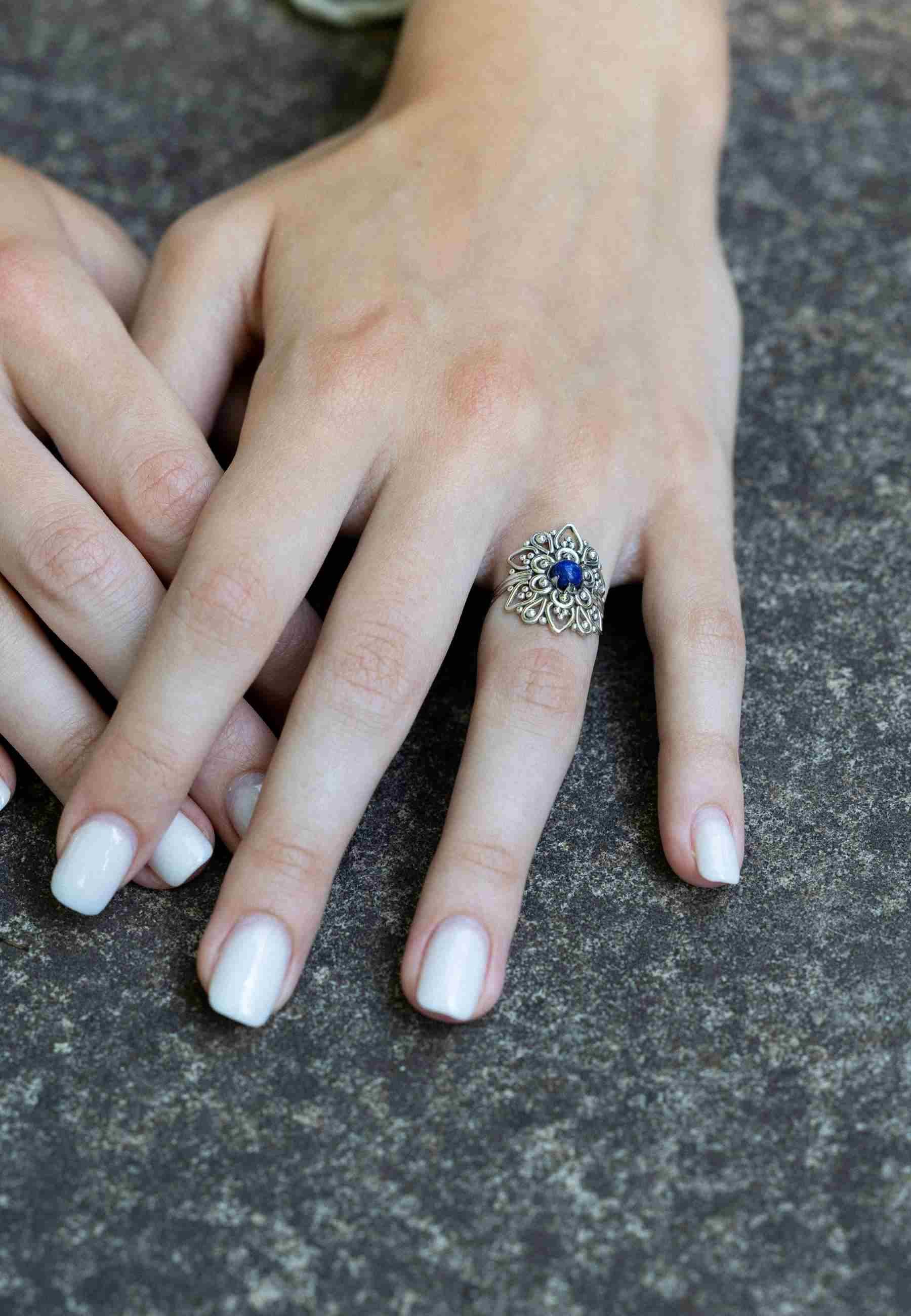 mantraroma Silberring MUDARA-EMPAT aus 925 Silber günstig online kaufen