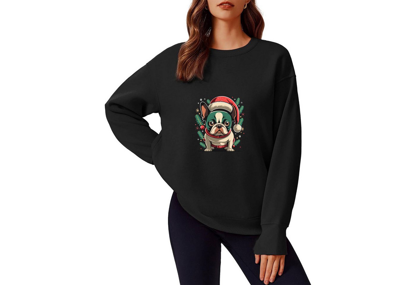 MC Star Sweatshirt Damen Sweatshirt Weihnachtspullover Weihnachtspulli Weih günstig online kaufen