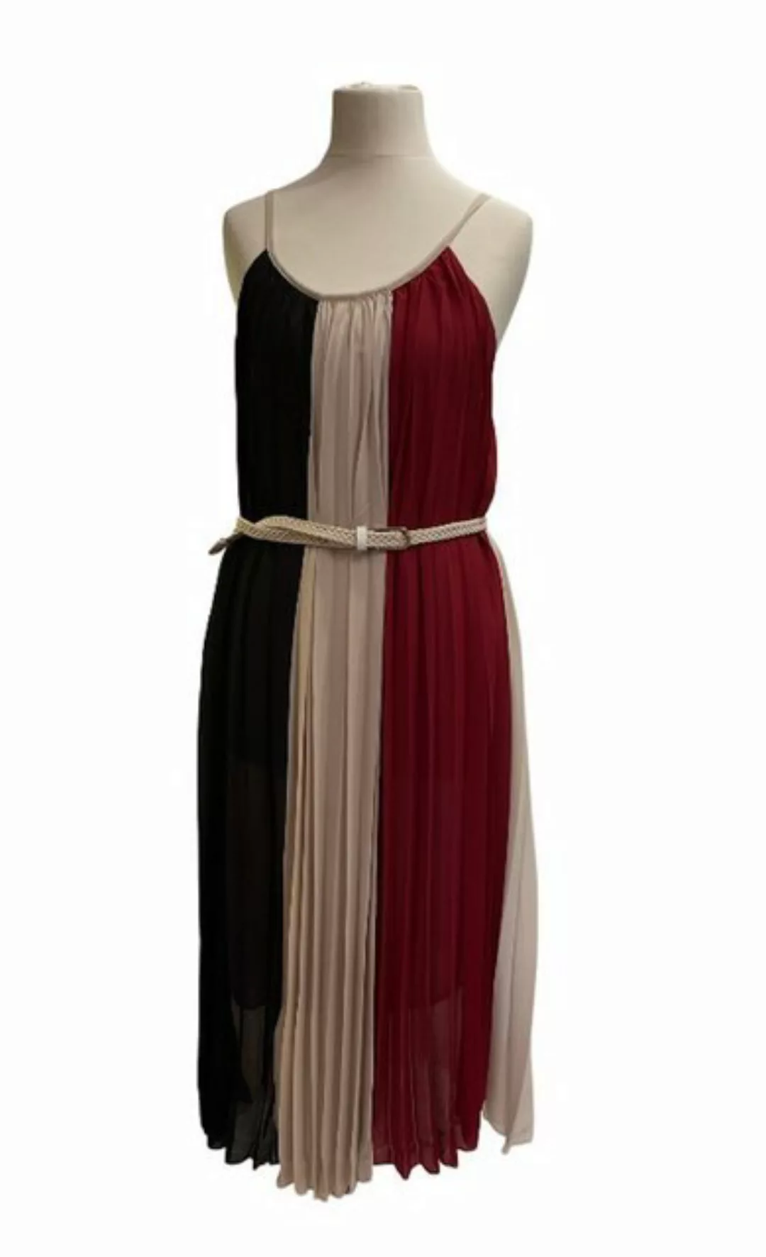 BZNA Trägerkleid Plissee Sommerkleid mit Gürtel günstig online kaufen