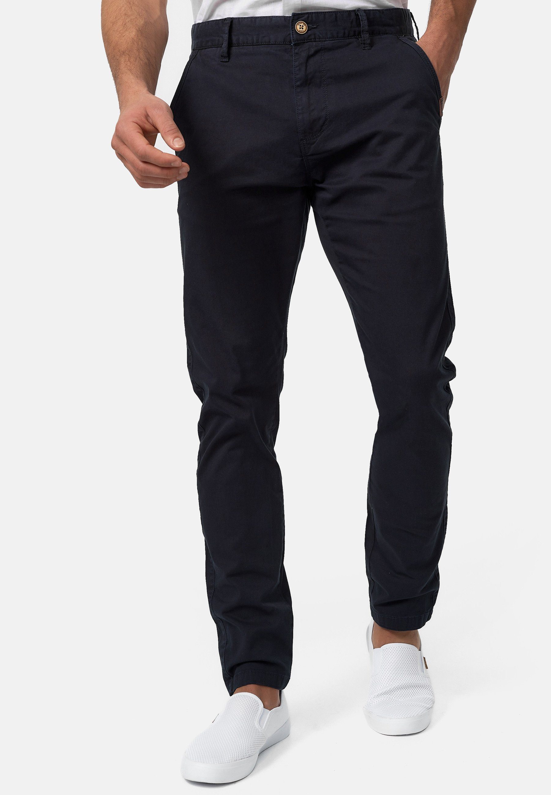 Indicode Chinohose Cherry 98% Baumwolle, 2% günstig online kaufen